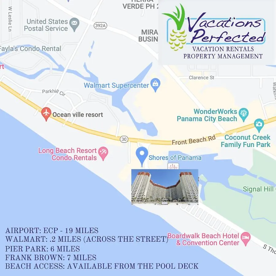 Shores Of Panama 521 - 2 Bedroom Bunks Sleeps 6, Reserved Parking! Condo Panama City Beach 0*,  United States