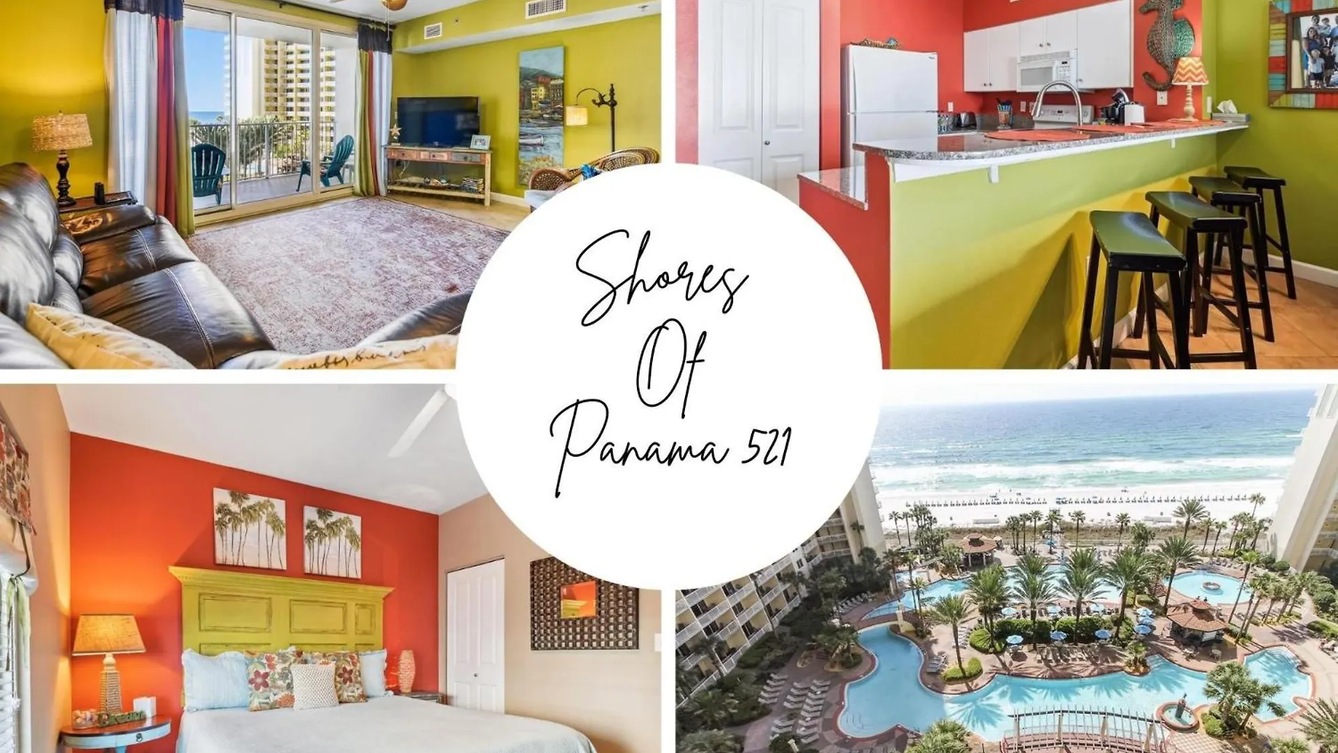 Shores Of Panama 521 - 2 Bedroom Bunks Sleeps 6, Reserved Parking! Condo Panama City Beach